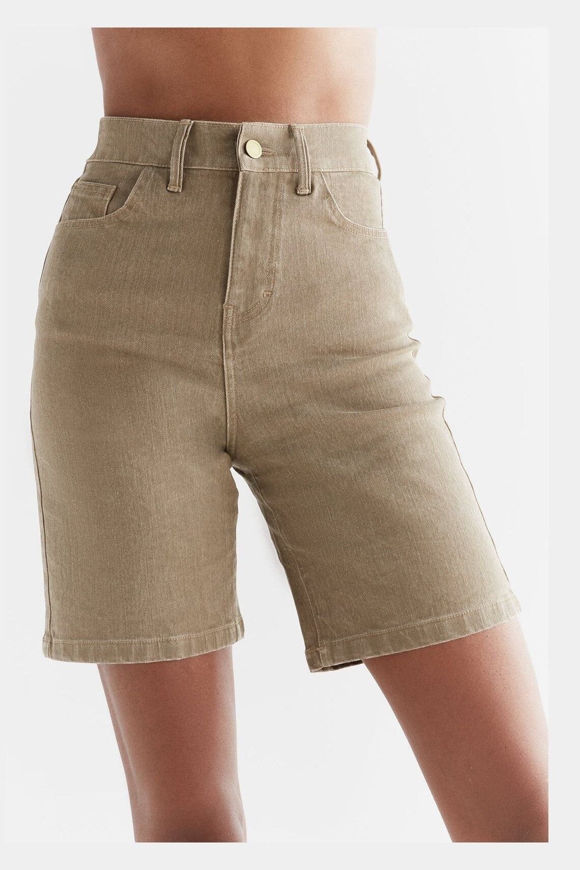 Buy wholesale WA3018-403 | Women's denim shorts in tonal