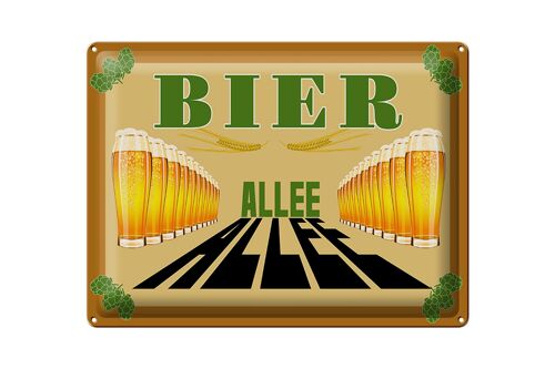 Blechschild 40x30cm Bier Allee