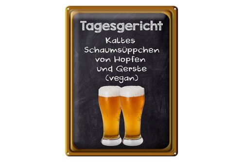 Blechschild 30x40cm Tagesgericht Schaumsüppchen Hopfen