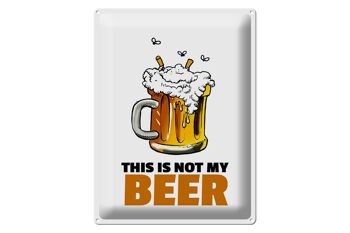 Plaque en tôle 30x40cm This is not my beer Beer 1