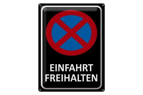 Blechschild Hinweis 30x40cm Einfahrt freihalten