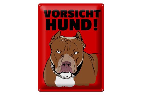 Blechschild Hinweis 30x40cm Vorsicht Hund