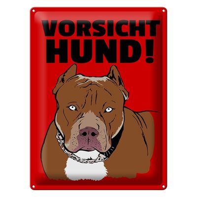 Blechschild Hinweis 30x40cm Vorsicht Hund