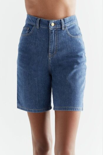 WA3020-283 | Short en Jean Femme - Bleu Océan 4