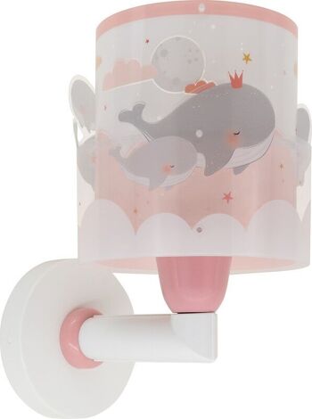 APPLIQUE BALEINE RÊVES ROSE 1