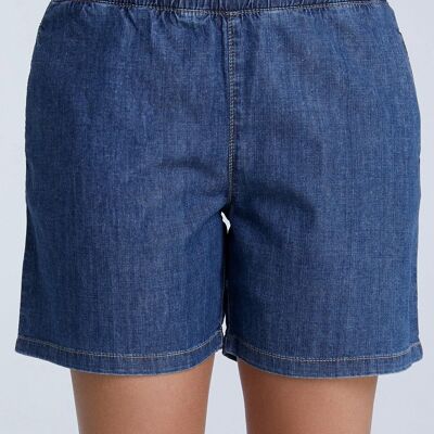 WA3022-311 | Shorts in denim - Blu cristallo