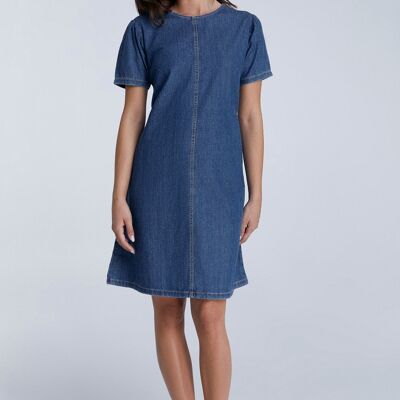 WA7022-311 | Vestido vaquero mujer - Azul Cristal