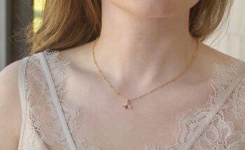 Collier Triangle Doré Or 2