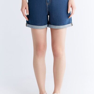 WN3020-231 Pantaloncini mamma da donna, blu lapis