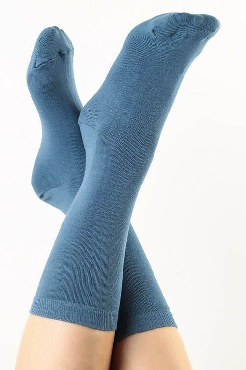 1304 | Unisex Socken - Denimblau (6er Pack)