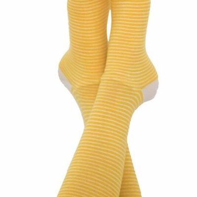 1309 | Calcetines unisex - amarillo-natural (paquete de 6)