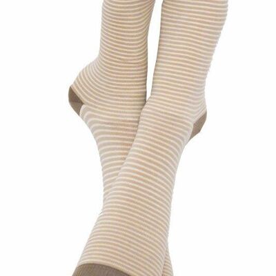 1311 | Unisex socks - beige-brown-natural (pack of 6)