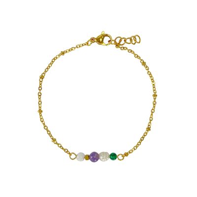 Braccialetto Gemstone Mix Oro