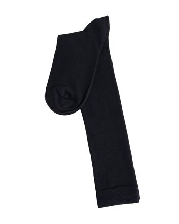 1361 | Chaussettes mi-hautes unisexes - Noir (Pack de 6) 7