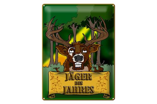 Blechschild Jagd 30x40cm Jäger des Jahres Reh