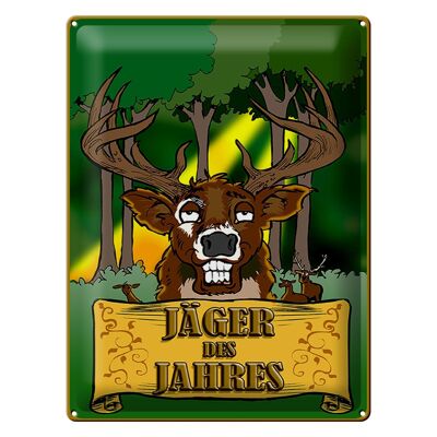 Blechschild Jagd 30x40cm Jäger des Jahres Reh