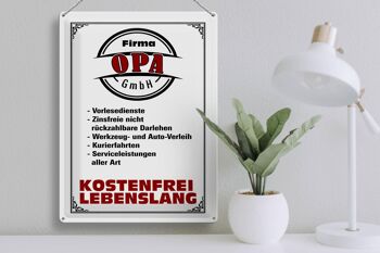 Plaque en tôle 30x40cm de Opa GmbH gratuite 3