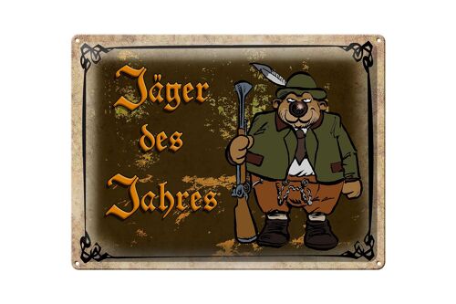 Blechschild Jagd 40x30cm Jäger des Jahres Abenteuer