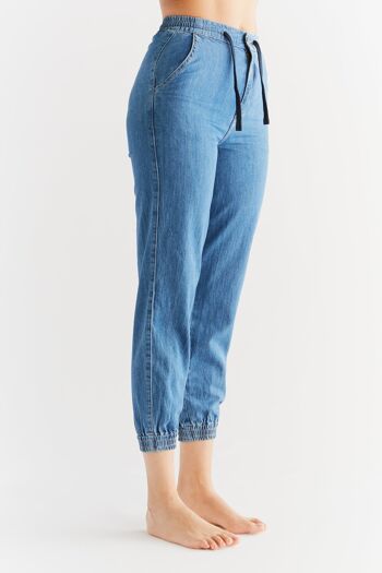 WT1022-311 | Jean Jogger Femme - Bleu Cristal 2