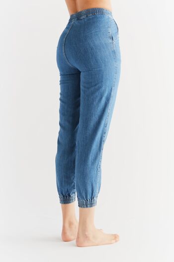 WT1022-311 | Jean Jogger Femme - Bleu Cristal 3