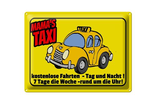 Blechschild Spruch 40x30cm Mamas Taxi kostenlose Fahrten