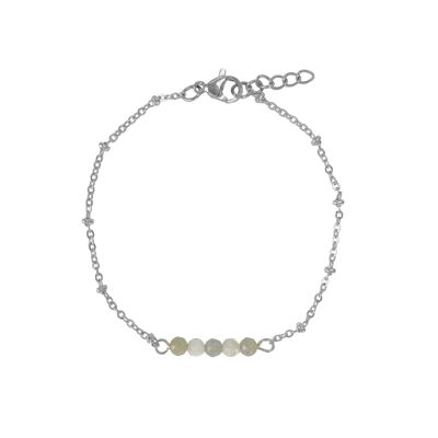 Bracelet Moonstone & Labradorite Silver
