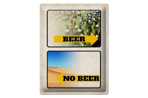 Blechschild 30x40cm Bild Beer No Beer Bier
