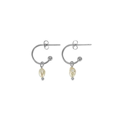 Boucles D'oreilles Perle Argent