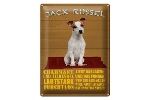 Blechschild Spruch 30x40cm Jack Russel Hund charmant