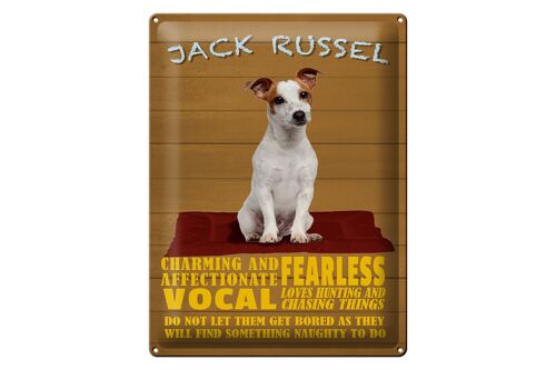 Blechschild Spruch 30x40cm Jack Russel Hund charming