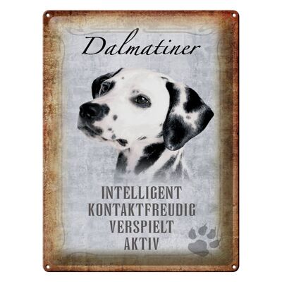 Blechschild Spruch 30x40cm Dalmatiner Hund Geschenk
