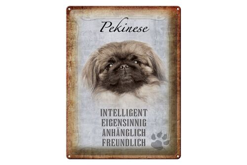 Blechschild Spruch 30x40cm Pekinese Hund Geschenk