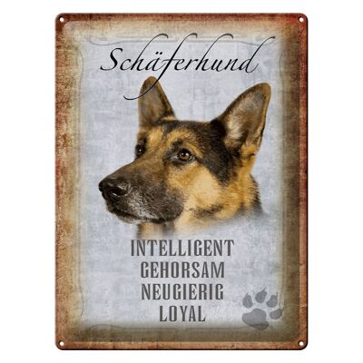 Blechschild Spruch 30x40cm Schäferhund Hund Geschenk