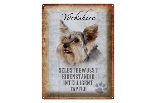 Blechschild Spruch 30x40cm Yorkshire Hund Geschenk