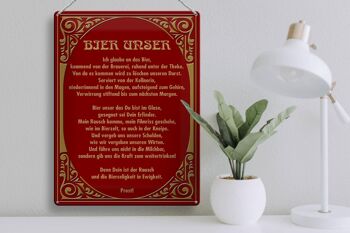 Plaque en tôle 30x40cm Prost Beer notre cadeau 3