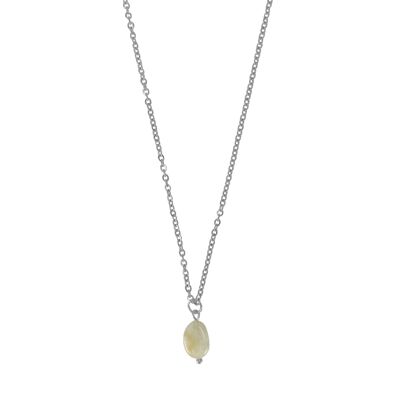 Collier Pendentif Pierre de Lune Argent