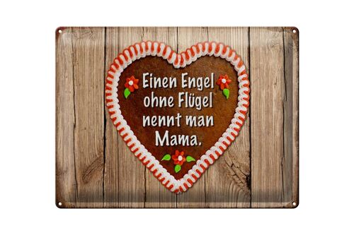 Blechschild Spruch 40x30cm Engel ohne Flügel nennt man Mama