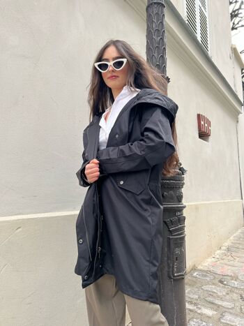 Parka with satin details 6