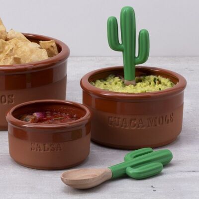 SAGUARO - cuchara de cactus de madera - guacamole