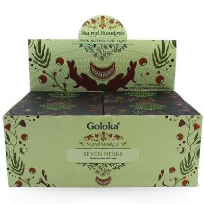 Goloka Seven Herbs Cup Sambrani Pack