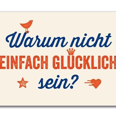 Postkarte "Glücklich sein"

Geschenk- und Designartikel