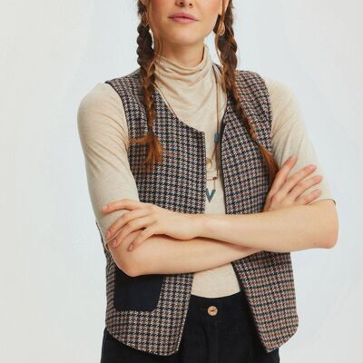 Reversible Bohemian Vest Gray