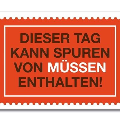 Postkarte "Spuren von Müssen"

Geschenk- und Designartikel 
