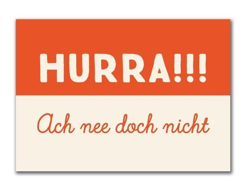 Postkarte "Hurra"

Geschenk- und Designartikel 