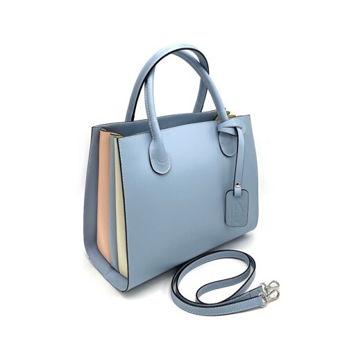 Genuine leather handbag, Made in Italy, art. 112481