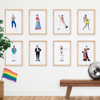 Pack Icônes Queer - 8 Art Prints par Antoine Corbineau 3
