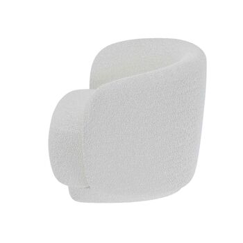 Fauteuil bouclette blanc Victoria 4