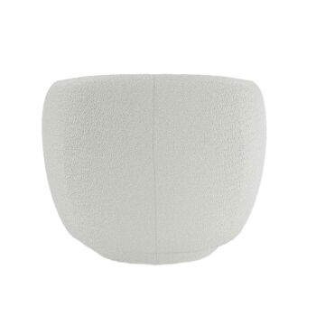 Fauteuil bouclette blanc Victoria 5