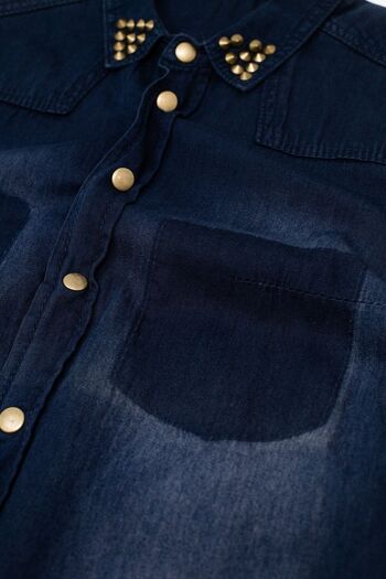 chemise en jean avec détails cloutés 2