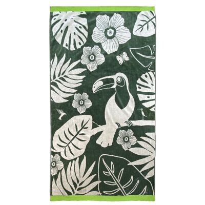 Musia Strandtuch aus Jacquard-Velours-Frottee, 100 x 175 cm